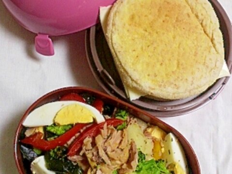 ボイルサラダのお弁当 女性向き